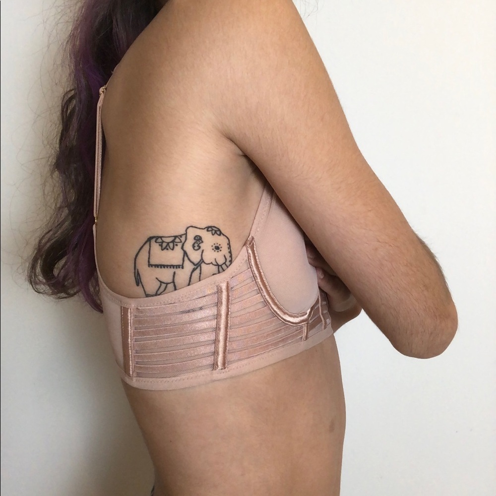 Victorias Secret Mesh Nude Lingerie Set!